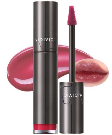 VIDIVICI Millennial Tint Glit - Transfer Proof Moisture Korean Lip Tint with Long-Lasting Color Lightweight Water Jelly Texture Hydrating & Smudge-Free Lip Stain 0.13oz (03 LOVE GROSE)