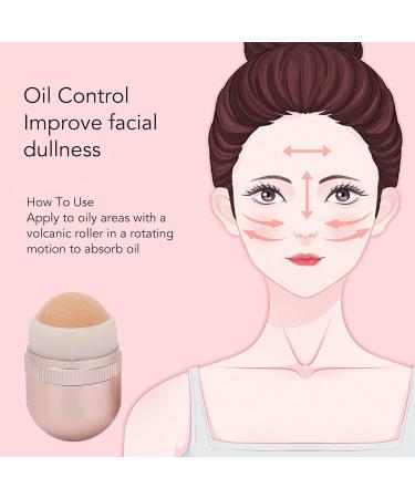 Oil Absorbing Volcanic Roller for Oily Skin - Travel-Friendly Face Makeup Control Tool - Buy Online on GoSupps.com