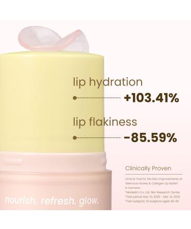 beenuvo Honey & Collagen Lip Butter Hydrating Lip Treatment Overnight Lip Mask Moisturizing Lip Balm with Jojoba Oil & Squalane Lip Care Korean Skin Care (0.45 oz) - Buy Online on GoSupps.com