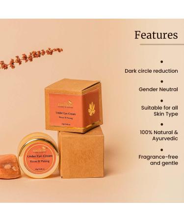 Mellow Herbals Ayurvedic Under Eye Cream - Dark Circles & Puffiness Relief | Kesar Patang & Kukumadi Oil | GMO Paraben & Silicone Free | Ayush Certified - 12Gm - Buy Online on GoSupps.com
