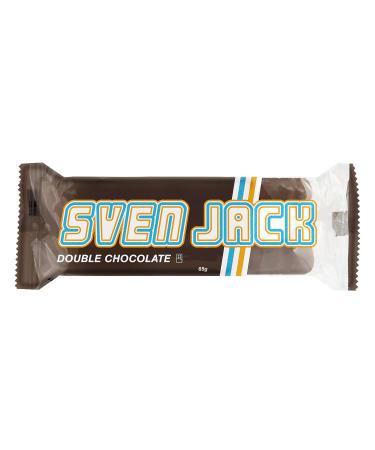 Sven Jack Double Chocolate Energy Cake - Oatmeal Bar with Melting Chocolate | 18x65g (1.17kg) - International Shipping Available - Buy Online on GoSupps.com