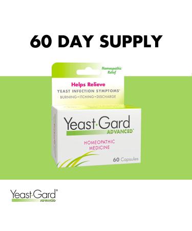 YeastGard Advanced Homeopathic Remedy Capsules - 60 ct Bottle | Fast-Acting Yeast Infection Relief - Buy Online on GoSupps.com