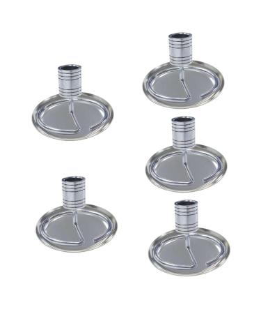 Minkissy 5 sets Moxa seat metal tray Moxa sticker holder Rack Moxa-L scher holder metal Moxa stick holder stainless steel bracket storage