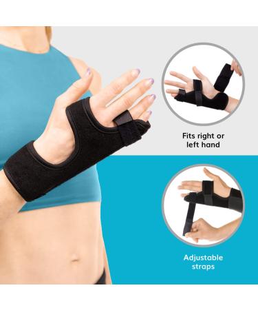 BraceAbility Ulnar Gutter Splint for Finger Fracture Treatment - Small, Right or Left Hand Support - Buy Online on GoSupps.com