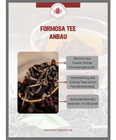  Lerbs & Hagedorn Formosa Dung Tea 250 g - Buy Online on GoSupps.com