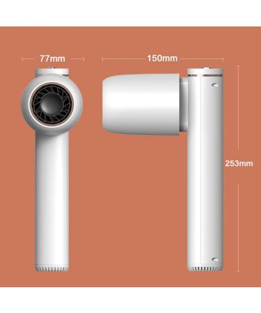 Rechargeable Blow Dryer Fast Drying Hair Dryer Compact Lightweight Cordless Hair Dryer for Kids Pets Portable Travel Hairdryer Gifts Education - Buy Online on GoSupps.com