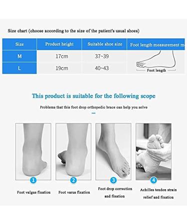 Foot Drop Orthosis | Adjustable AFO Ankle Support Splint for Improved Walking Gait | Medium Left - Fits with Shoes - Buy Online on GoSupps.com