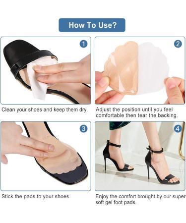Buy Forefoot Cushions - Thick Anti-Slip Gel Pads for Metatarsal & Bunion Relief - 2 Pairs - Buy Online on GoSupps.com