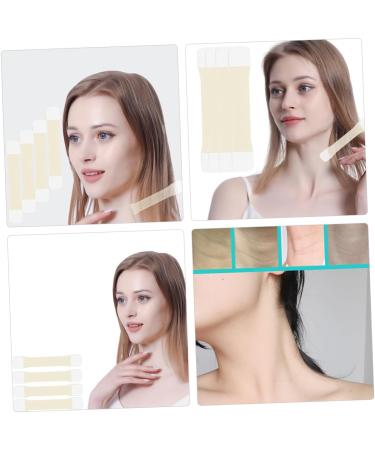 POPETPOP 4pcs Neck Lift Stickers Lifting Belt Face Beauty Tape Rubber Neck Care Tape Swan Neck Patch Silky 20.5x4cm As Shown - Buy Online on GoSupps.com