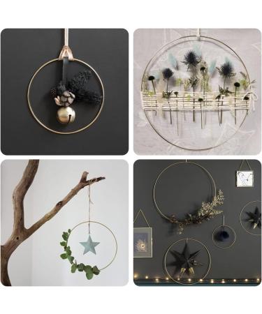 8 Pack 18 Inch Metal Floral Hoop Rings for DIY Crafts and Wreaths - Buy Online on GoSupps.com