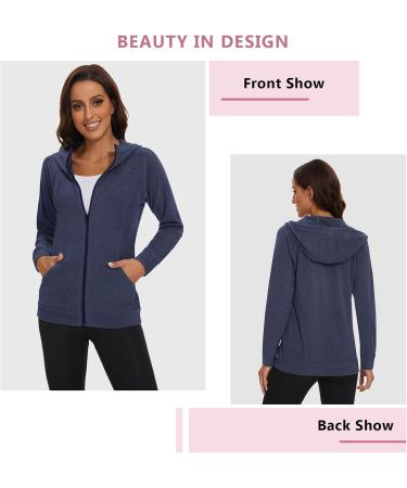 Shop Soneven Women's Lightweight Running Jacket with Hood - Perfect for Autumn & Winter Training - Blue XL - Buy Online on GoSupps.com