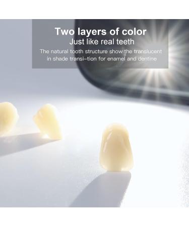 Dental Acrylic Resin False Teeth Set | A3/T6 Synthetic Polymer DIY Replacement Teeth - 28 Pcs/Set for Halloween - Buy Online on GoSupps.com