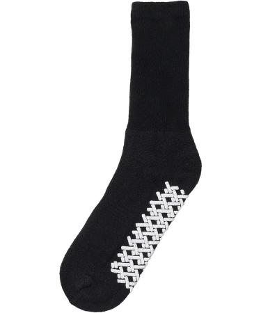 Falari Anti-Slip Grip Diabetic Socks 12-Pack Black - Size 10-13 - Buy Online on GoSupps.com