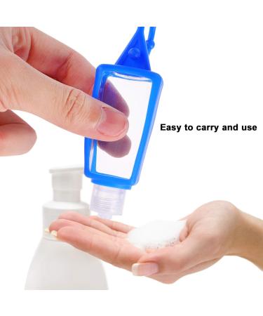 COHEALI 30ML Travel Bottles Set - Portable Containers with Silicone Sleeve and Wrist Keychain - Buy Online on GoSupps.com