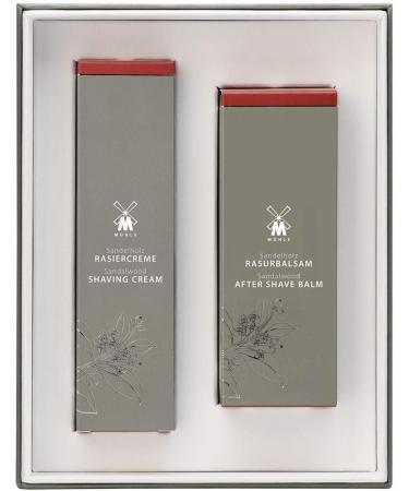 M HLE Sandalwood Care Set - Shaving Cream & After Shave Balm for Normal & Dry Skin | Premium Skincare International Shipping - Buy Online on GoSupps.com