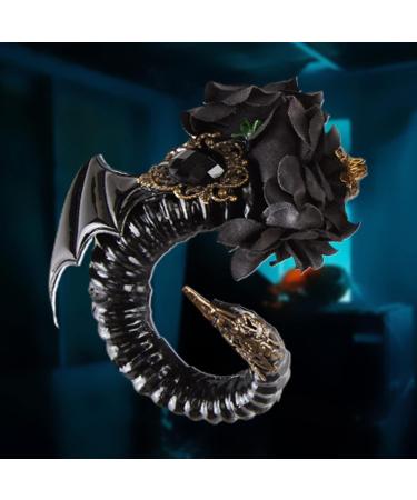 amangul Simulation Bull Horn Cosplay Horn Hair Pin Artificial Black Color Ox Horn Carnival Halloween Materials - Buy Online on GoSupps.com