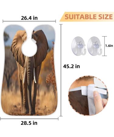 Shop African Elephant Beard Bib Apron Best Beard Hair Catcher for Men | Ideal Father's Day & Christmas Gifts - Buy Online on GoSupps.com
