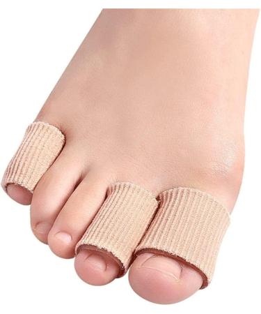 5 Piece Silicone Toe Protection Bandage Tube - Cuttable Gel Toe Caps & Separators for Injury Relief | 1.5x15cm 15mm Diameter - Buy Online on GoSupps.com