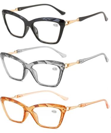 Stylish Oversized Reading Glasses - Light Blocking Vintage Eyewear in Brown | International Shipping - Buy Online on GoSupps.com