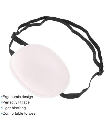 Premium Silk-Cotton Near Eye Flaps for Adults & Children - Light Blocking Eye Pads with Elastic Strap (Adult Pink) - Ideal for Training & Better Sleep - Buy Online on GoSupps.com
