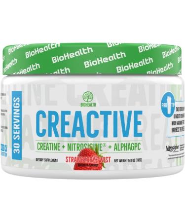CreActive Creatine HCL + Nootropic & Nitric Oxide - Boost Muscle Performance & Cognitive Function (Strawberry Twist) | International Shipping Available - Buy Online on GoSupps.com