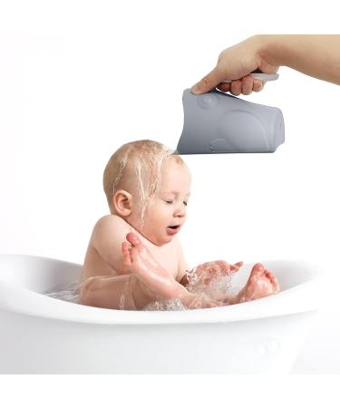 GanEn Baby Bath Rinse Cup - Cute Frog Shape Hair Shampoo Rinser for Toddlers (Grey) - Buy Online on GoSupps.com