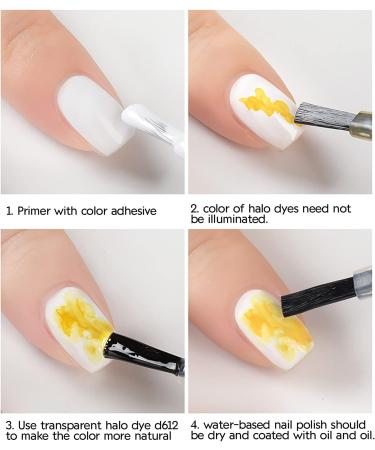 JOYISURE Blooming Gel Nail Polish DIY Ink Stain Watercolor Nail Paint Polish Gel Nail Polishes Ink Smoke Color Nail Blending Lotion Nail Art Design (03# 10ml) - Buy Online on GoSupps.com