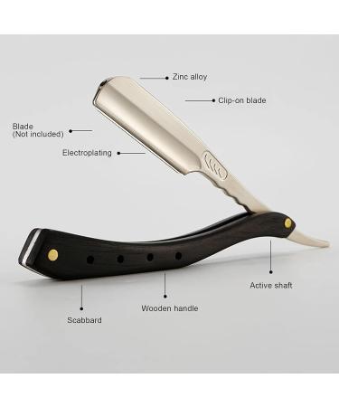High-Quality Manual Beard Trimmer & Straight Edge Razor with Wooden Handle | Perfect for Barbers & Home Use - Buy Online on GoSupps.com