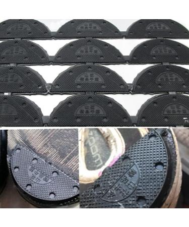 28 Pcs Large Black Rubber Heel Plates Shoe Repair Kit with Nails - Replacement Sole Heel Taps - Buy Online on GoSupps.com