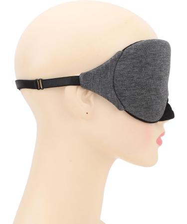 Adjustable Cotton Eye Cover for Sleeping | Light Blocking Eyeshade | Comfortable Travel Eye Mask (Black - Buy Online on GoSupps.com