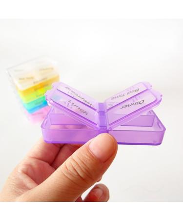 28 Compartment Daily Pill Case | Weekly Pill Organizer for Vitamins & Medications | Travel-Friendly Medication Planner - Buy Online on GoSupps.com