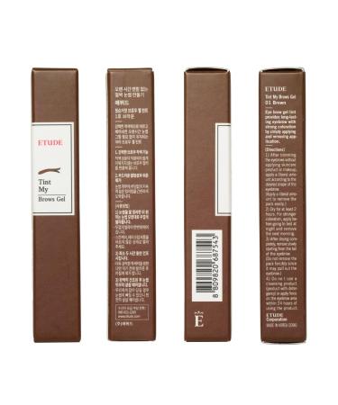 Etude House Tint My Brows Eyebrow Gel #1 Brown - 5g | Premium International Shipping - Buy Online on GoSupps.com