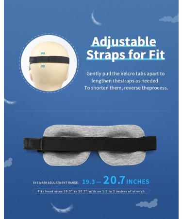 3D Sleeping Eye Mask for Kids | Super Soft Foam Sleep Mask for Teens | Lightweight Travel Blindfold with Adjustable Elastic Band - Buy Online on GoSupps.com