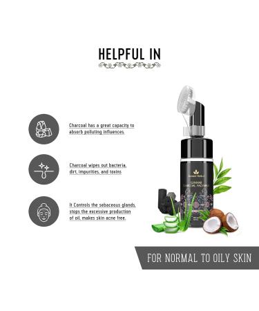 Avi-Mee Kunwar Charcoal Face Wash for Oil & Dust Free Skin | Deep Cleansing with Activated Charcoal & Neem Extracts | Glow From Within | 5.07 Fl Oz - Buy Online on GoSupps.com