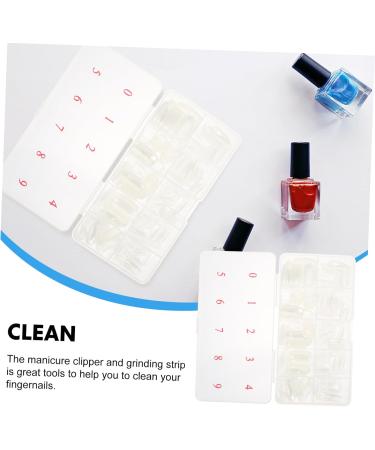VINTORKY 1 Set Nail Set Kit De Manicura Cosmetology Kit Nails Nail File Strips Acrylic Nail Tips Fake Nail Trimming Supplies Manicuring Tools Manicure Clippers Fingernail Full Cover Plastic 13X7cm Assorted Color 3 - Buy Online on GoSupps.com