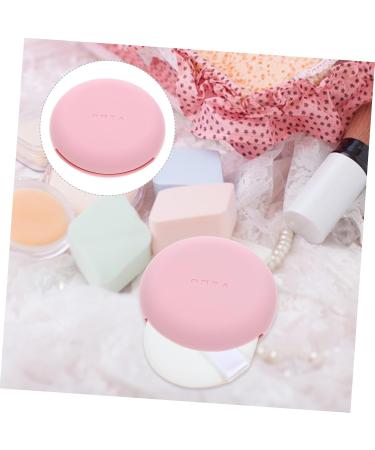 DRESSOOS Silicone Cosmetic Box Portable Makeup Sponge Holder Portable Makeup Puff Holder Silicone Beauty-blender Powder Puff Holder Small Makeup Travel Pocket Pink Cosmetic Bag Silica Gel 7.50X7.50X2.00CM Pink - Buy Online on GoSupps.com