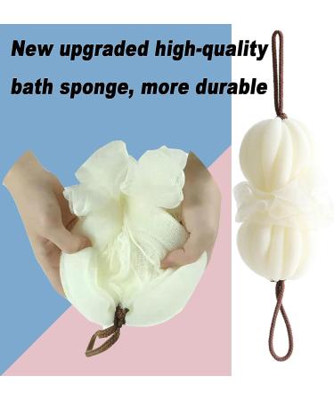 GXBTOPGO 85g Green Upgrade Bath Loofah Sponge - Exfoliating Shower Puff for Men Women - Buy Online on GoSupps.com