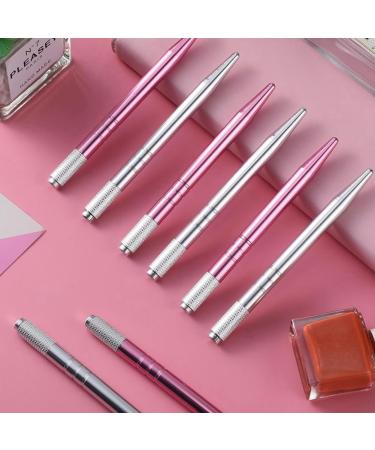 dinio 50 Count Microblading Pens Manual Eyebrow Pencils Microblading Supplies Aluminum Microblading Hand Tools for Cosmetics A Silver&pink - Buy Online on GoSupps.com