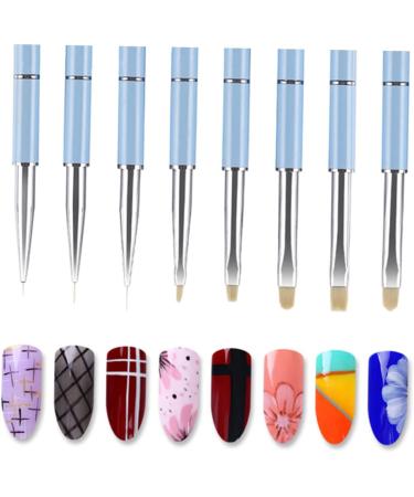 Gadpiparty UV Gel Nail Tools Nail Gel Manicure Tools Rhinestone Tool Nails Gel Colored Drawing Tool for Manicure Nail Art Brush Nail Art Liner Nail Flower Nail Art Pen Eyeliner Carved Size 7 Picture 1 - Buy Online on GoSupps.com
