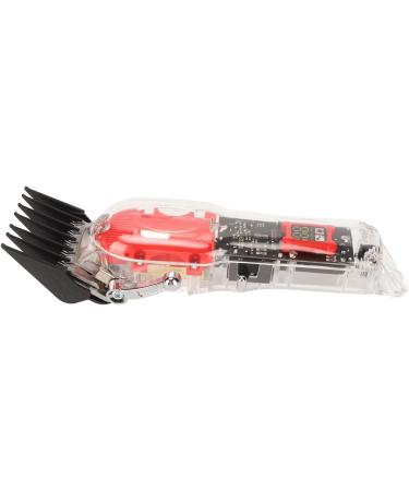 Qukaim Hair Cutting Clipper Electric Hair Clipper with LED Display Incisive Blade Grooming Trimmer 6 Guide Combs Transparent - Buy Online on GoSupps.com
