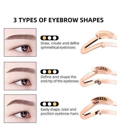 Shop Sonew Adjustable Eyebrow Ruler Template - Foldable Eyebrow Care Tool for Precision Makeup | Ideal for Men & Women - Buy Online on GoSupps.com