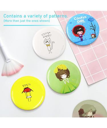 15 Pieces Mini Pocket Mirrors | Portable Cosmetic Round Makeup Mirrors for Easy On-the-Go Touch-Ups - Buy Online on GoSupps.com