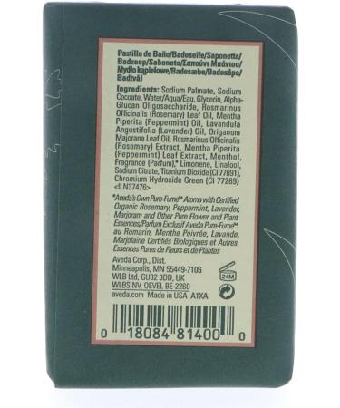 Buy Aveda Rosemary Mint Bath Bar 200g/7oz - Refreshing Luxury Soap for International Shipping - Buy Online on GoSupps.com