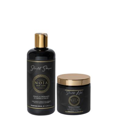 NO A HAIR Coffret Duo Professionnel STIMULATE Shampoing 500ml + Masque 500ml Croissance & Anti-Chute Fortifiant Capillaire Cheveux Affaiblis et Cassants