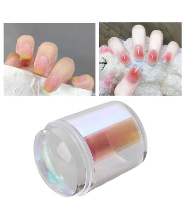 Professional Nail Art Stamper - Silicon Stamp Tool for Home Salon | Transparent Clear Nail Art Kit with Plates for French Smile Line - Buy Online on GoSupps.com