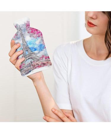 Flower Tower Hot Water Bottle with Plush Cover | Hand Warmer for Adults & Kids - 26.5x15.3cm | International Shipping - Buy Online on GoSupps.com