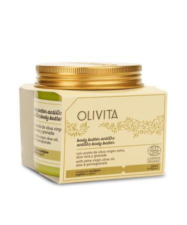 Olivita Antiox Body Butter - Moisturising Cream for the Body - Organic Cosmetics - Natural Cosmetics - Made in Spain - 200 ml