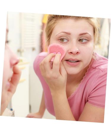 FOMIYES 12 Pcs Rabbit Ears Facial Brush Hand Held Massager Face Cleaner Facial Massager Facial Cleansing Brush Portable Massager Women Facial Brush Body Silica Gel Detergent Miss Light Pinkx3pcs 7.5x7.5cmx3pcs - Buy Online on GoSupps.com