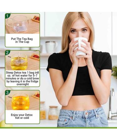 14 Days of Natural Diet Slim Tea - Detox Cleanse for Weight Loss & Belly Fat Reduction | 1 Bag (14 Tea Bags) | International Shipping Available - Buy Online on GoSupps.com
