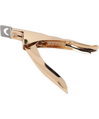 Acrylic False Nail Clippers Nail Tip Cutter U Shape DIY Trimming Stainless Steel Portable Nail Tip Groomer for Salon Home (Gold Stand and White Flip) - Buy Online on GoSupps.com